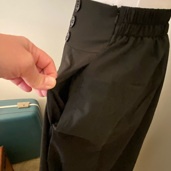 NWT, Belle Poque Women’s High Waist Pleated Skirt with Pockets in Black, Sz M - Picture 12 of 16